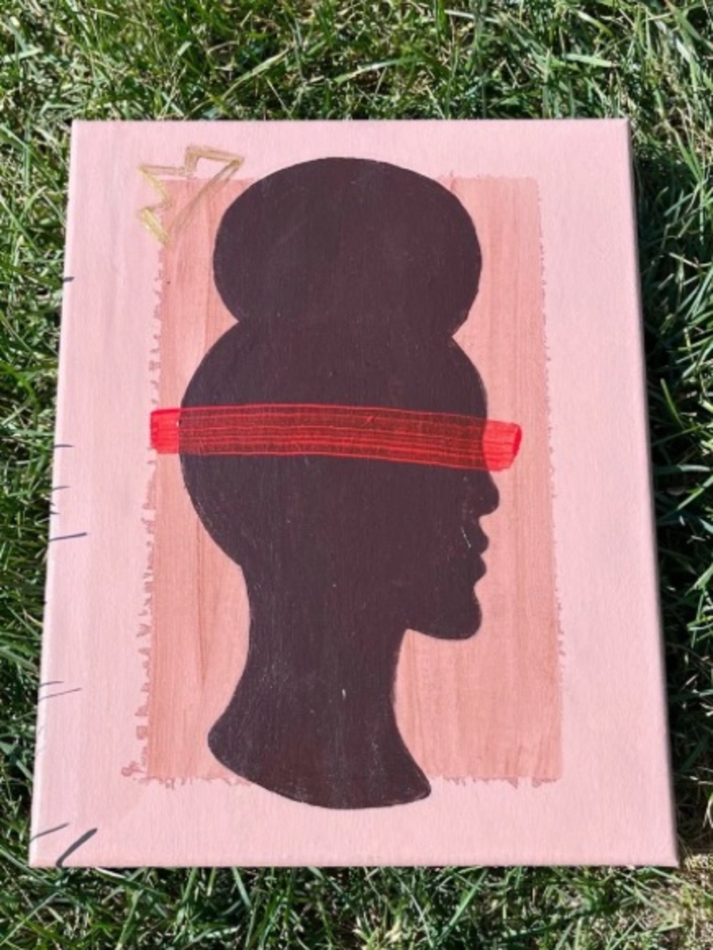 Black Women acrylic painting wall art 🤎